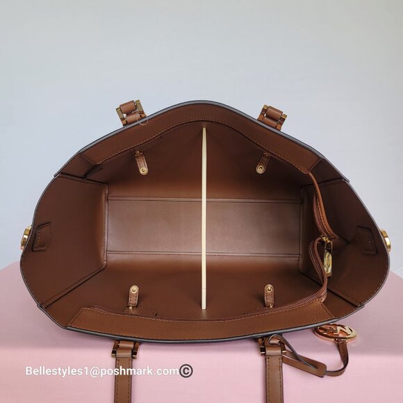 MICHAEL KORS Kimberly Embossed (PU) Large 3-in-1 Tote SET- Brown/Luggage 🎈$198. - Picture 15 of 16